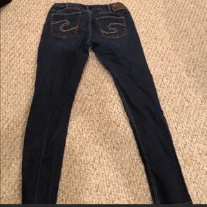 Silver jean/jeggings